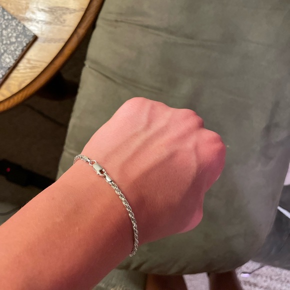 Sterling silver Rope chain bracelet - Picture 3 of 5